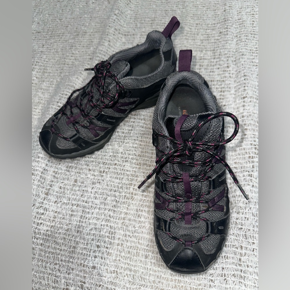 Merrell Siren Edge Q2 Waterproof Hiking Boots Shoes Womens Size 7 Black Trail